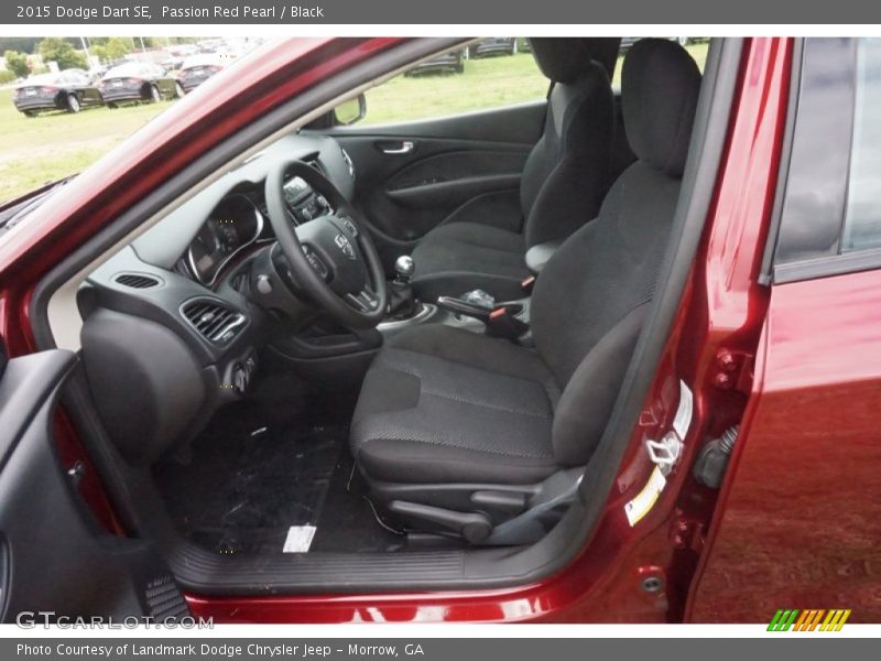 Passion Red Pearl / Black 2015 Dodge Dart SE