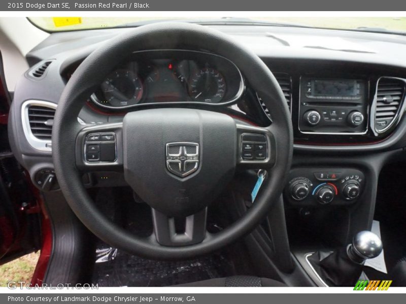 Passion Red Pearl / Black 2015 Dodge Dart SE
