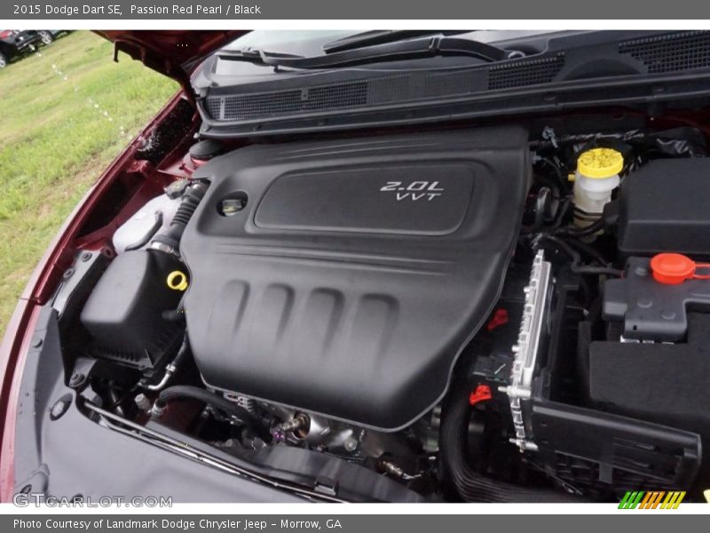 Passion Red Pearl / Black 2015 Dodge Dart SE
