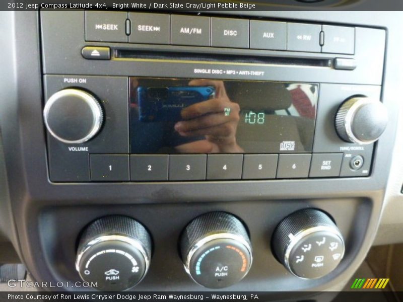 Bright White / Dark Slate Gray/Light Pebble Beige 2012 Jeep Compass Latitude 4x4
