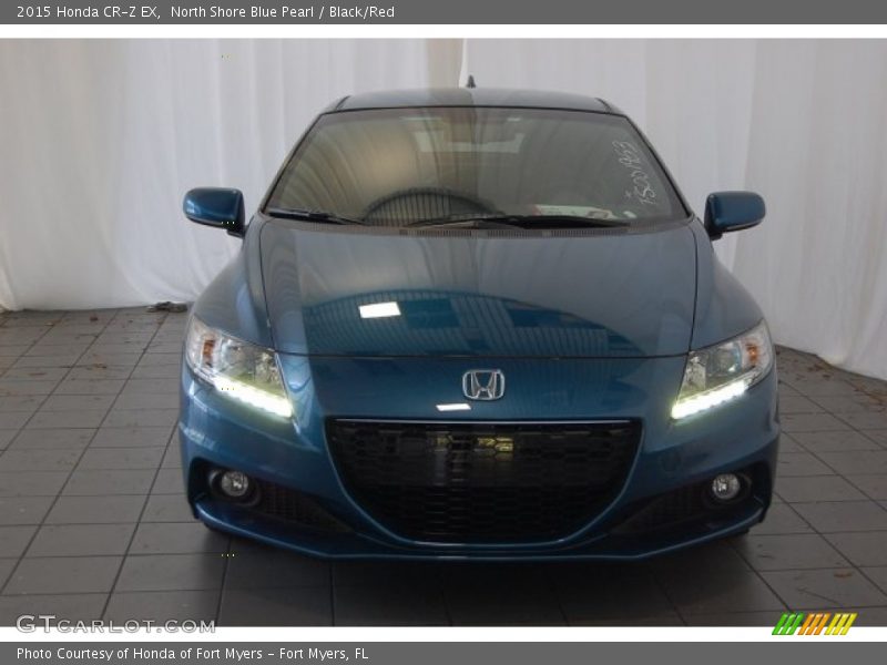 North Shore Blue Pearl / Black/Red 2015 Honda CR-Z EX