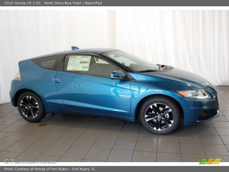 North Shore Blue Pearl / Black/Red 2015 Honda CR-Z EX