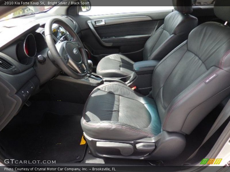 Bright Silver / Black Sport 2010 Kia Forte Koup SX