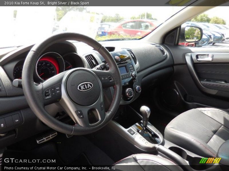 Bright Silver / Black Sport 2010 Kia Forte Koup SX