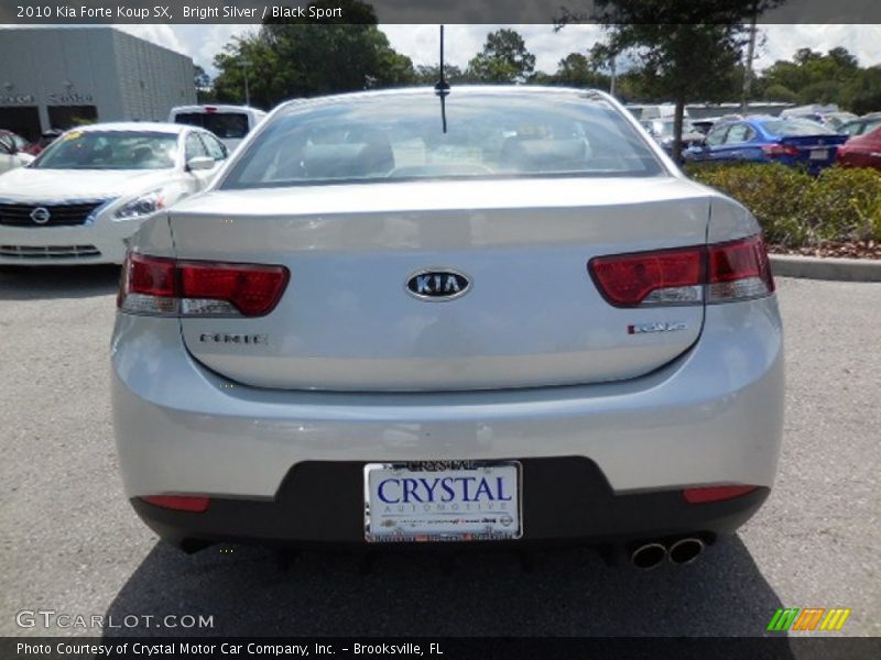 Bright Silver / Black Sport 2010 Kia Forte Koup SX