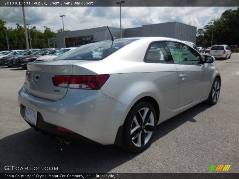 Bright Silver / Black Sport 2010 Kia Forte Koup SX