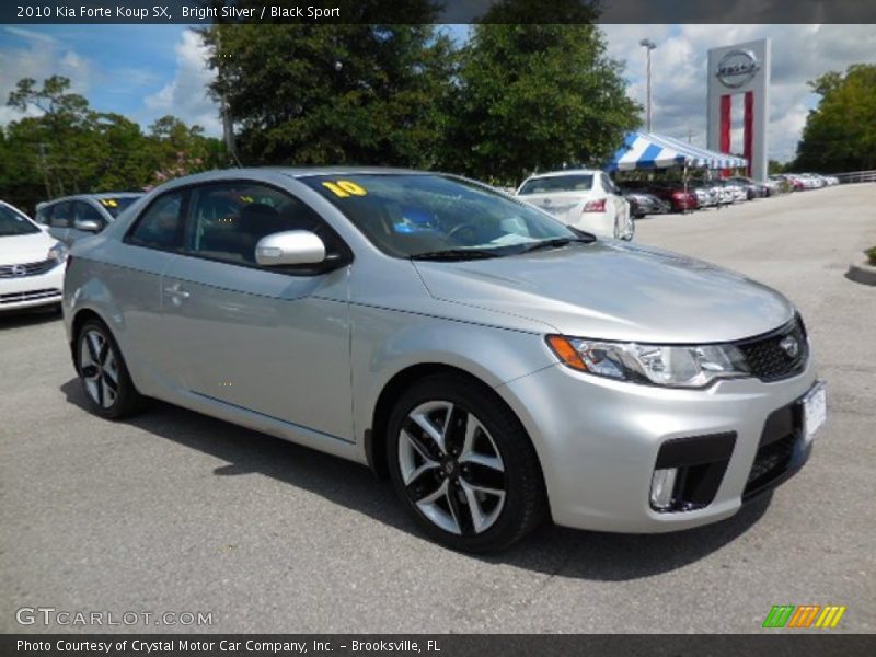 Bright Silver / Black Sport 2010 Kia Forte Koup SX