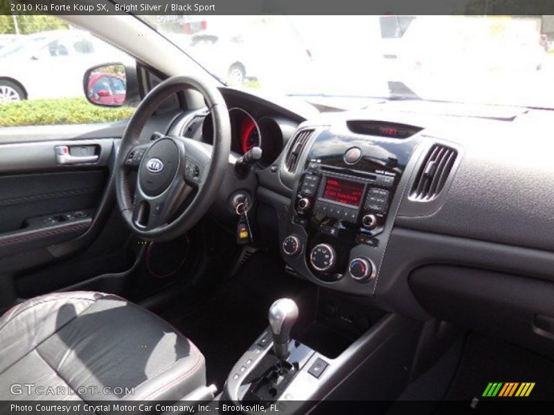 Bright Silver / Black Sport 2010 Kia Forte Koup SX