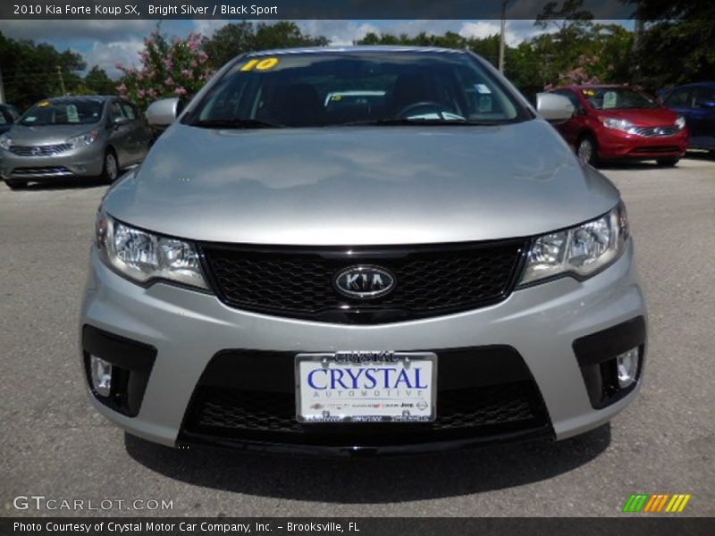 Bright Silver / Black Sport 2010 Kia Forte Koup SX
