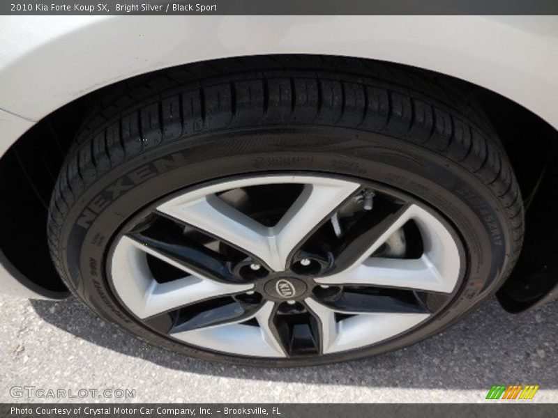 Bright Silver / Black Sport 2010 Kia Forte Koup SX