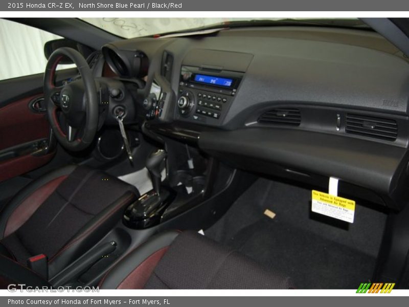 North Shore Blue Pearl / Black/Red 2015 Honda CR-Z EX