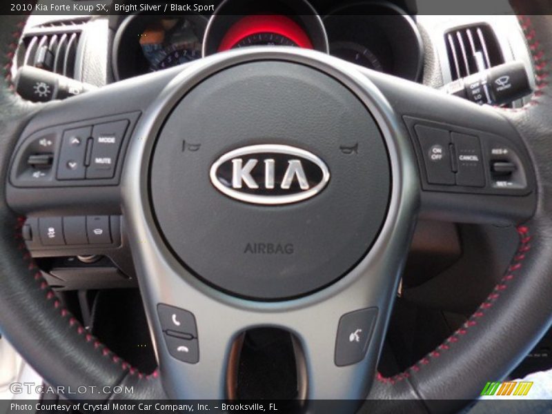 Bright Silver / Black Sport 2010 Kia Forte Koup SX
