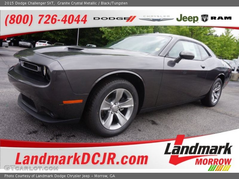 Granite Crystal Metallic / Black/Tungsten 2015 Dodge Challenger SXT