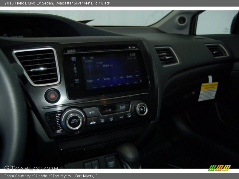 Alabaster Silver Metallic / Black 2015 Honda Civic EX Sedan