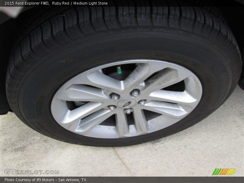 Ruby Red / Medium Light Stone 2015 Ford Explorer FWD