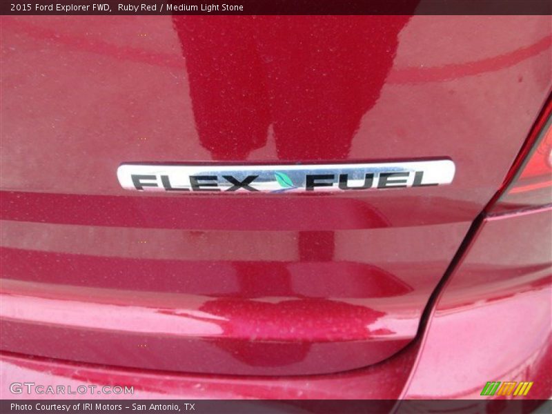 Ruby Red / Medium Light Stone 2015 Ford Explorer FWD