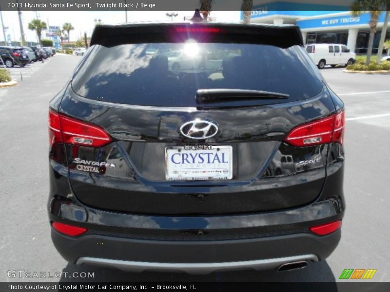 Twilight Black / Beige 2013 Hyundai Santa Fe Sport