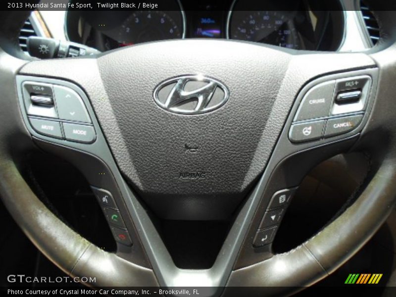 Twilight Black / Beige 2013 Hyundai Santa Fe Sport
