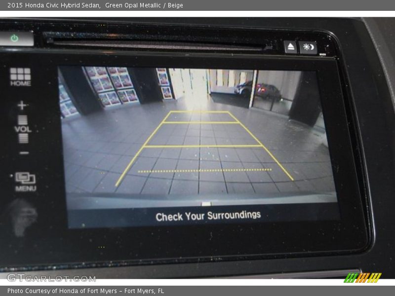 Green Opal Metallic / Beige 2015 Honda Civic Hybrid Sedan