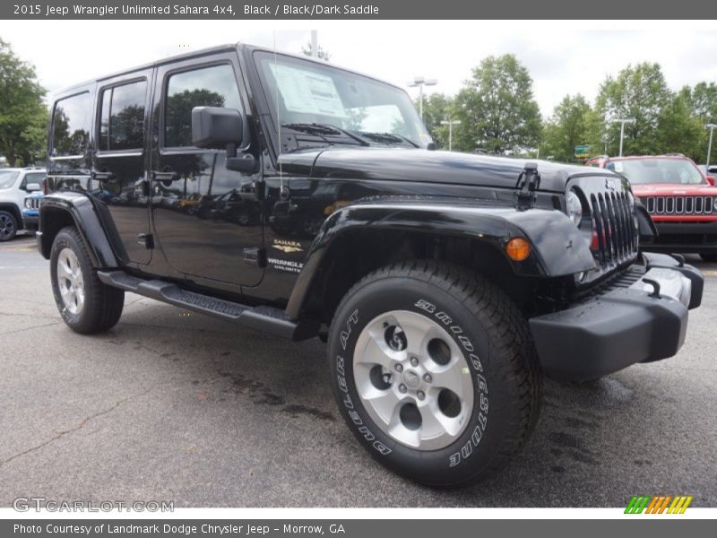 Black / Black/Dark Saddle 2015 Jeep Wrangler Unlimited Sahara 4x4