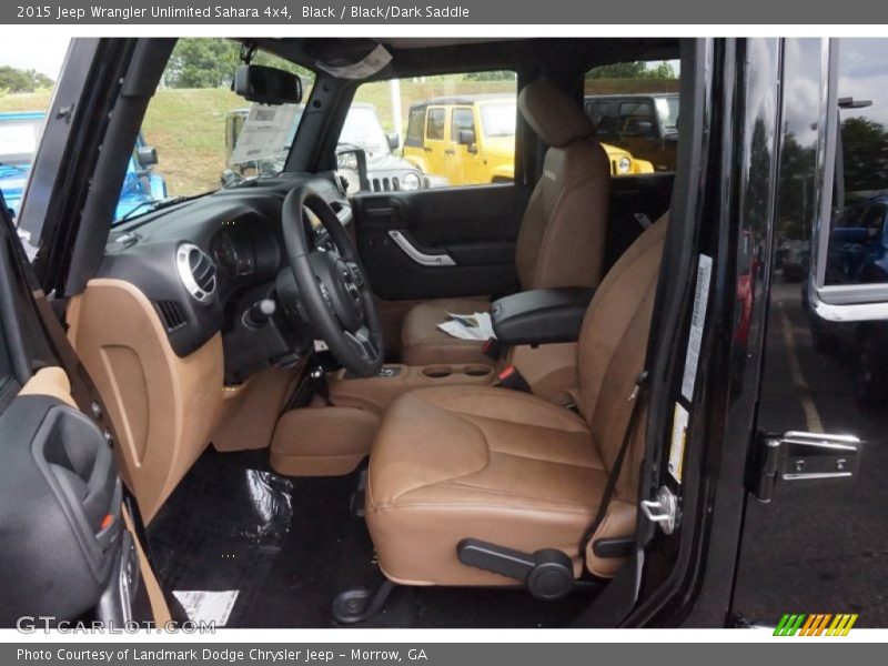 Black / Black/Dark Saddle 2015 Jeep Wrangler Unlimited Sahara 4x4