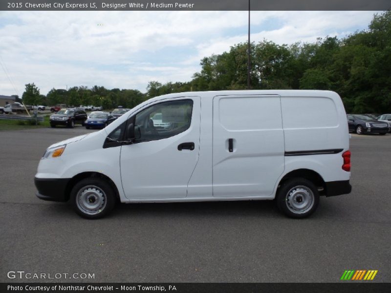 Designer White / Medium Pewter 2015 Chevrolet City Express LS