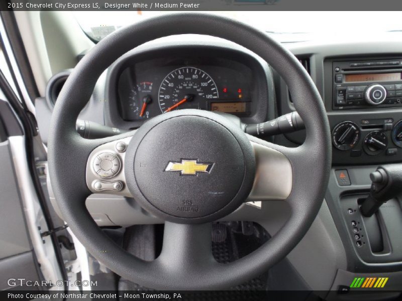 Designer White / Medium Pewter 2015 Chevrolet City Express LS