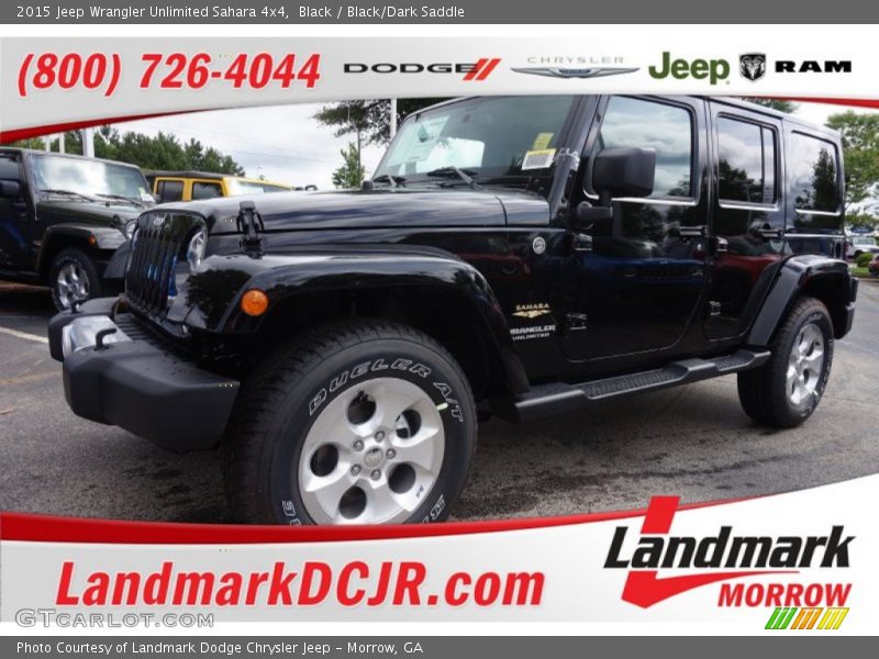 Black / Black/Dark Saddle 2015 Jeep Wrangler Unlimited Sahara 4x4