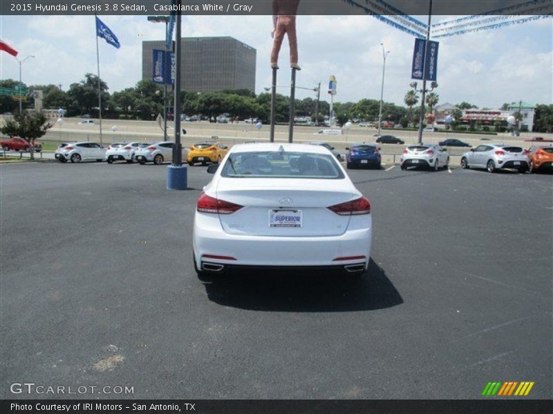 Casablanca White / Gray 2015 Hyundai Genesis 3.8 Sedan