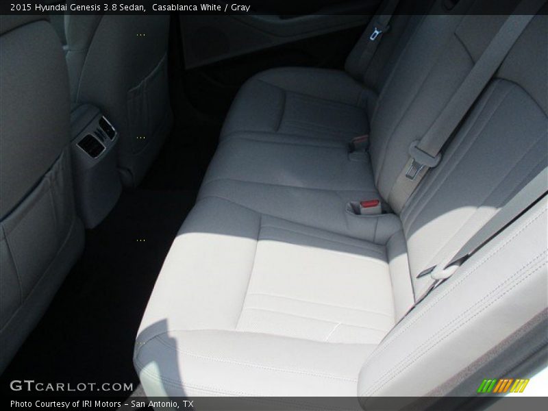 Casablanca White / Gray 2015 Hyundai Genesis 3.8 Sedan