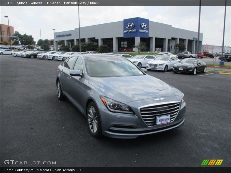 Parisian Gray / Black 2015 Hyundai Genesis 3.8 Sedan