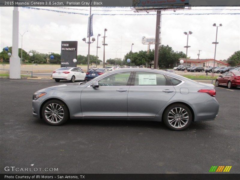 Parisian Gray / Black 2015 Hyundai Genesis 3.8 Sedan