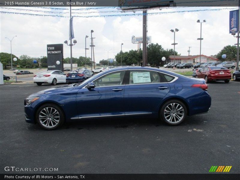Ibiza Blue / Ivory 2015 Hyundai Genesis 3.8 Sedan