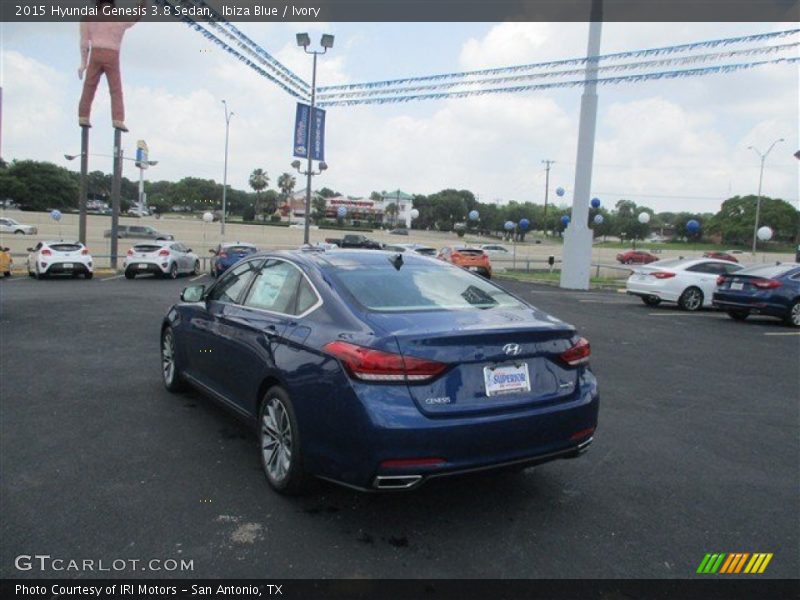 Ibiza Blue / Ivory 2015 Hyundai Genesis 3.8 Sedan