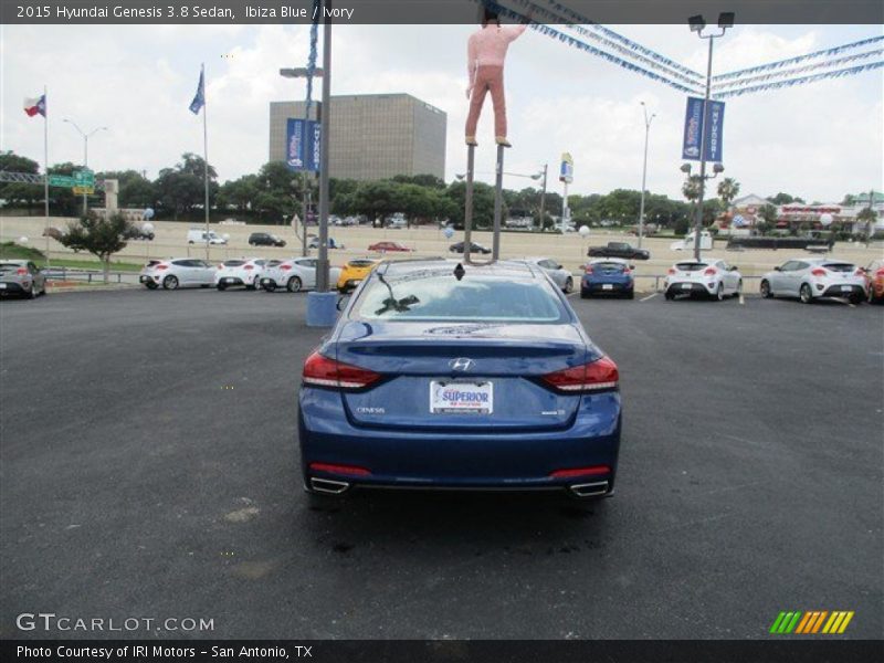 Ibiza Blue / Ivory 2015 Hyundai Genesis 3.8 Sedan