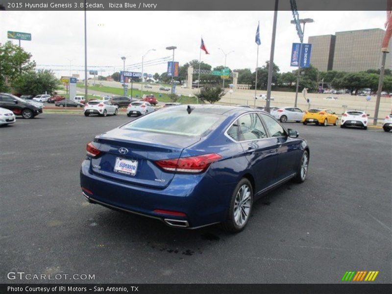 Ibiza Blue / Ivory 2015 Hyundai Genesis 3.8 Sedan
