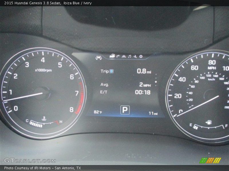 Ibiza Blue / Ivory 2015 Hyundai Genesis 3.8 Sedan