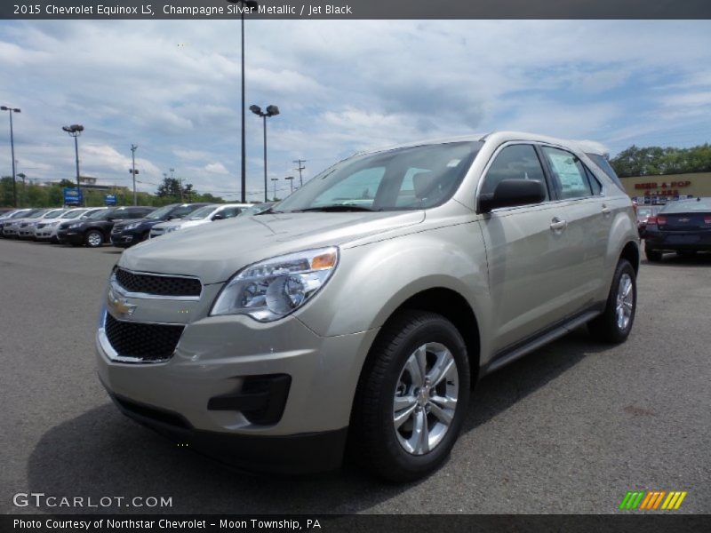 Champagne Silver Metallic / Jet Black 2015 Chevrolet Equinox LS