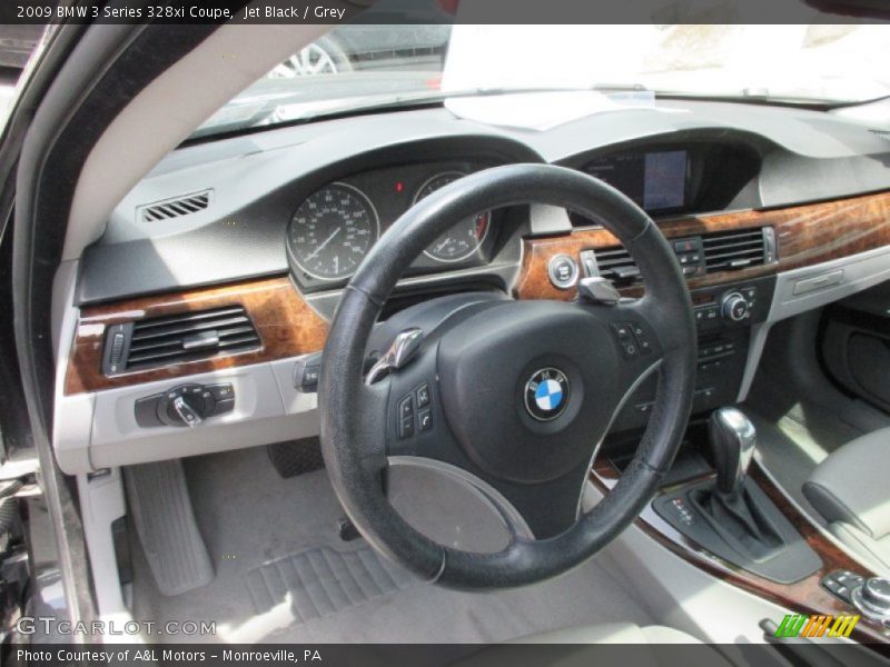 Jet Black / Grey 2009 BMW 3 Series 328xi Coupe