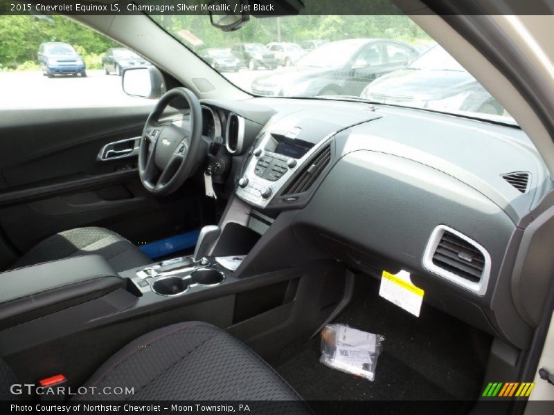 Champagne Silver Metallic / Jet Black 2015 Chevrolet Equinox LS