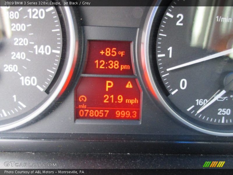 Jet Black / Grey 2009 BMW 3 Series 328xi Coupe
