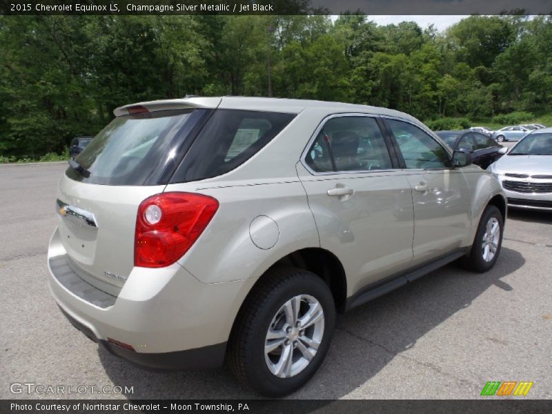 Champagne Silver Metallic / Jet Black 2015 Chevrolet Equinox LS