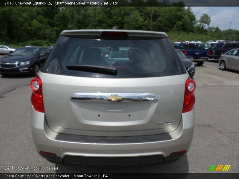 Champagne Silver Metallic / Jet Black 2015 Chevrolet Equinox LS