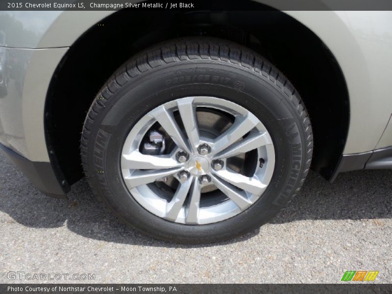 Champagne Silver Metallic / Jet Black 2015 Chevrolet Equinox LS