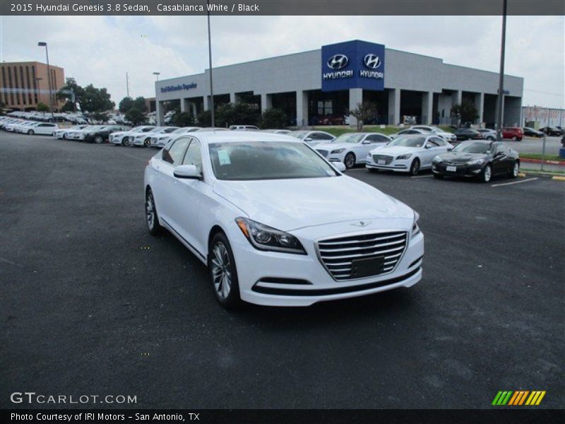 Casablanca White / Black 2015 Hyundai Genesis 3.8 Sedan