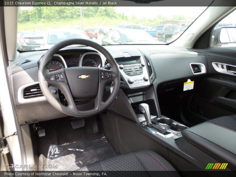 Champagne Silver Metallic / Jet Black 2015 Chevrolet Equinox LS