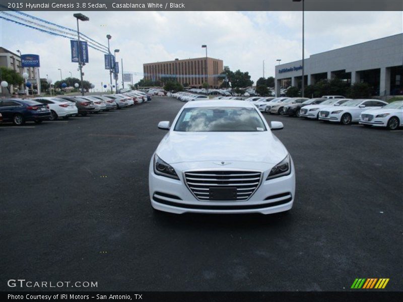 Casablanca White / Black 2015 Hyundai Genesis 3.8 Sedan