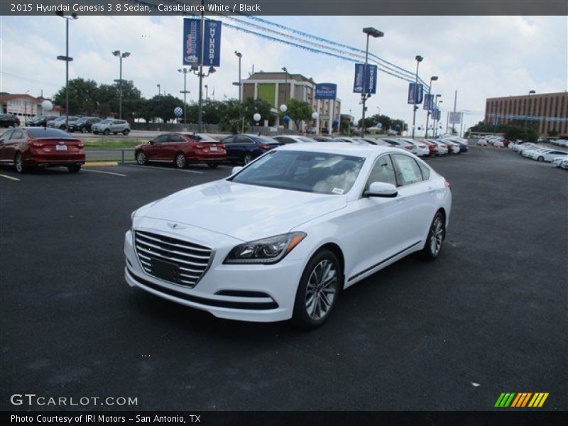 Casablanca White / Black 2015 Hyundai Genesis 3.8 Sedan