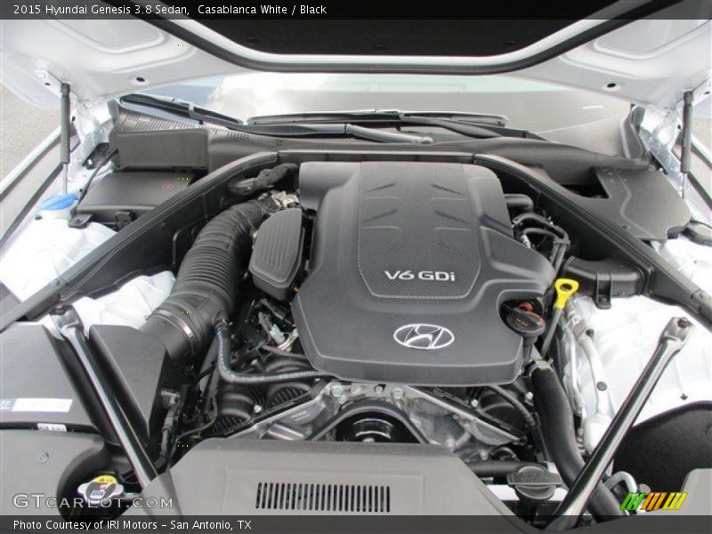 Casablanca White / Black 2015 Hyundai Genesis 3.8 Sedan