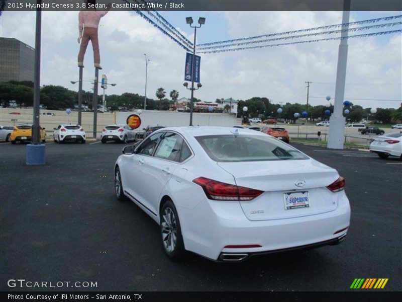 Casablanca White / Black 2015 Hyundai Genesis 3.8 Sedan